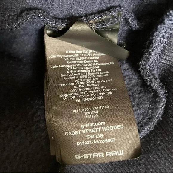 G-Star Raw navy  hoodie - Picture 6 of 9